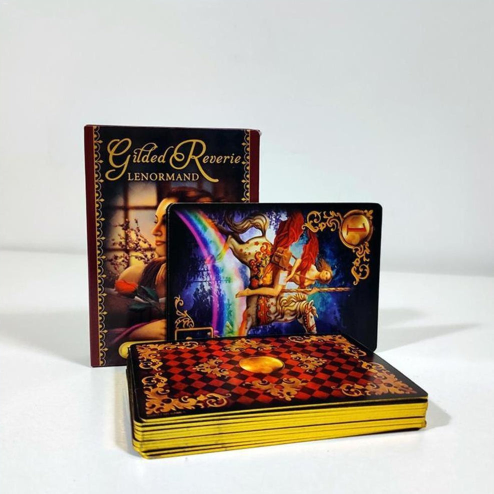Tarot Deck Gilded Reverie Lenormand 47 Tarot Cards With Guide Book | whatagift.com.au.
