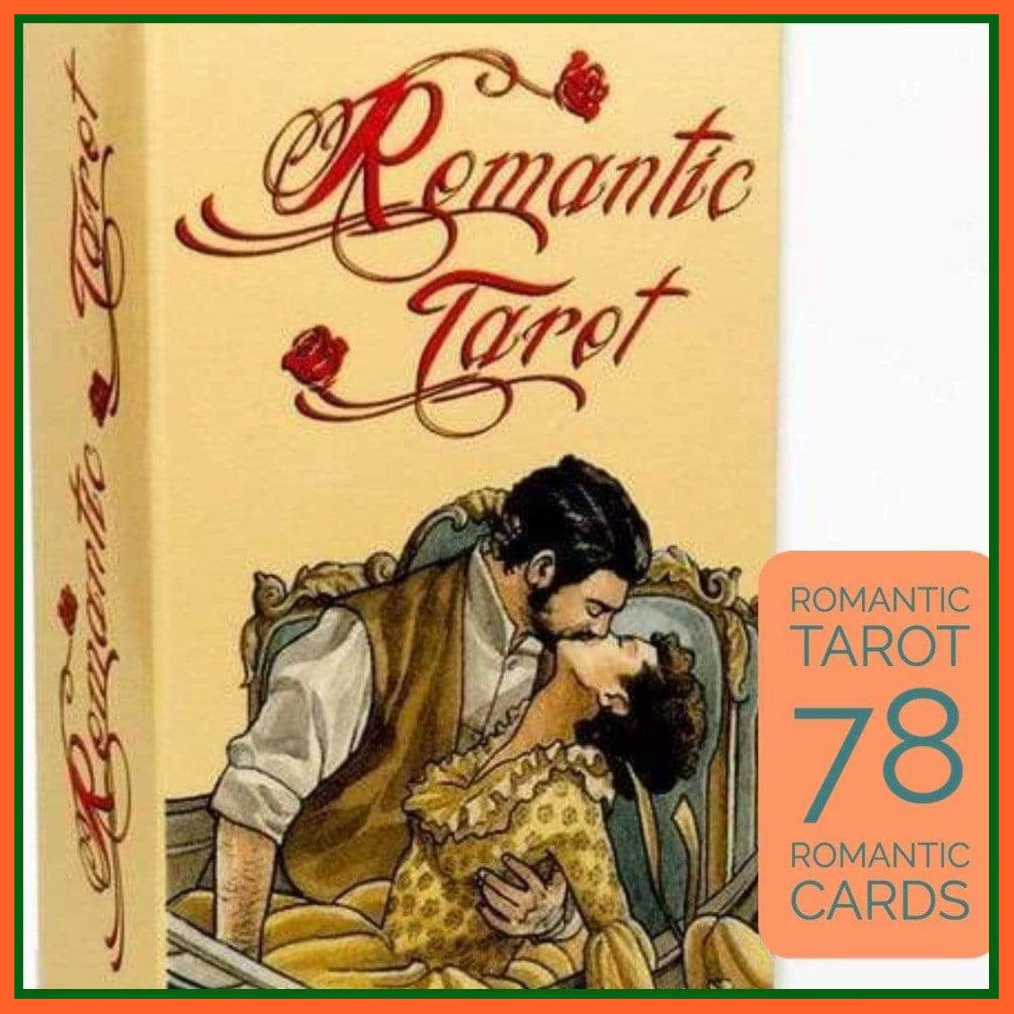Tarot Cards Romantic Tarot 78 Premium Cards With E-Guide | whatagift.com.au.