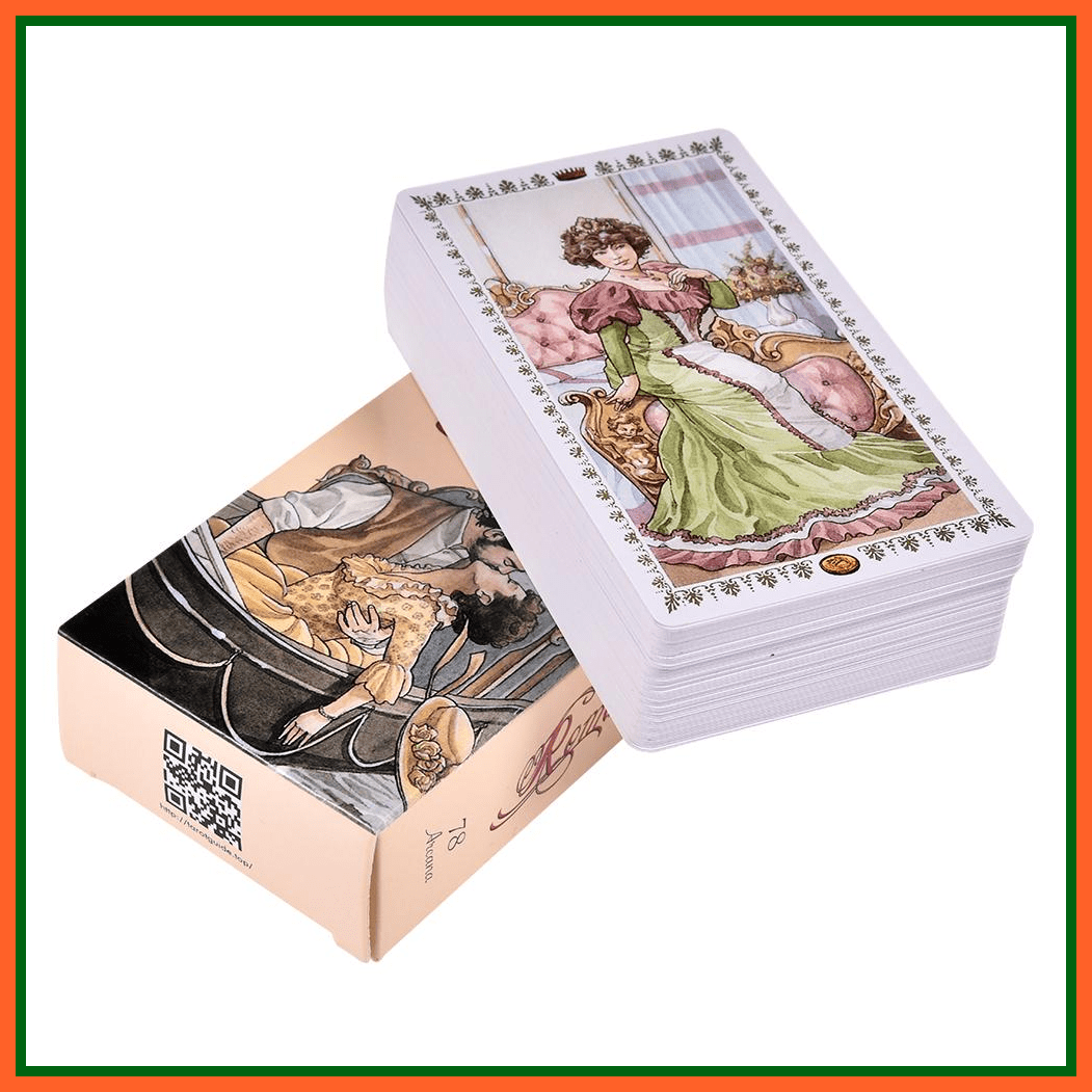 Tarot Cards Romantic Tarot 78 Premium Cards With E-Guide | whatagift.com.au.