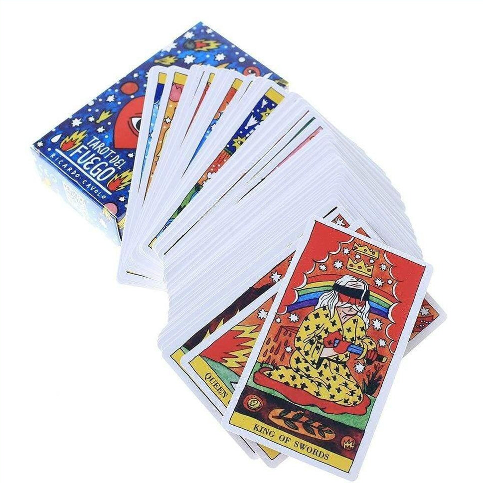 Tarot Deck Del Fuego Cards With E-Guide Instructions Book | whatagift.com.au.