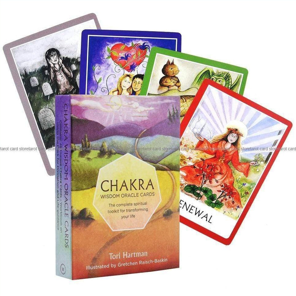 Tarot Deck Chakra Wisdom Oracle Cards 49 Premium Cards With E-Guide | whatagift.com.au.