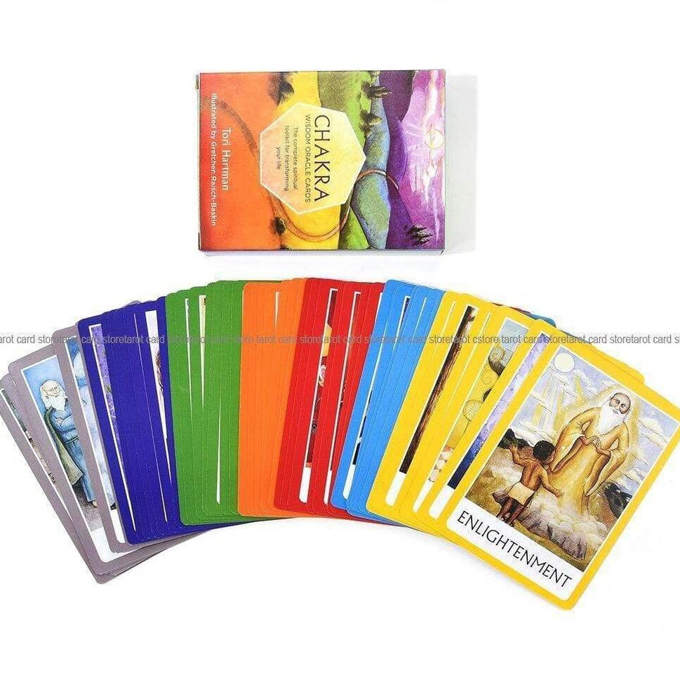 Tarot Deck Chakra Wisdom Oracle Cards 49 Premium Cards With E-Guide | whatagift.com.au.