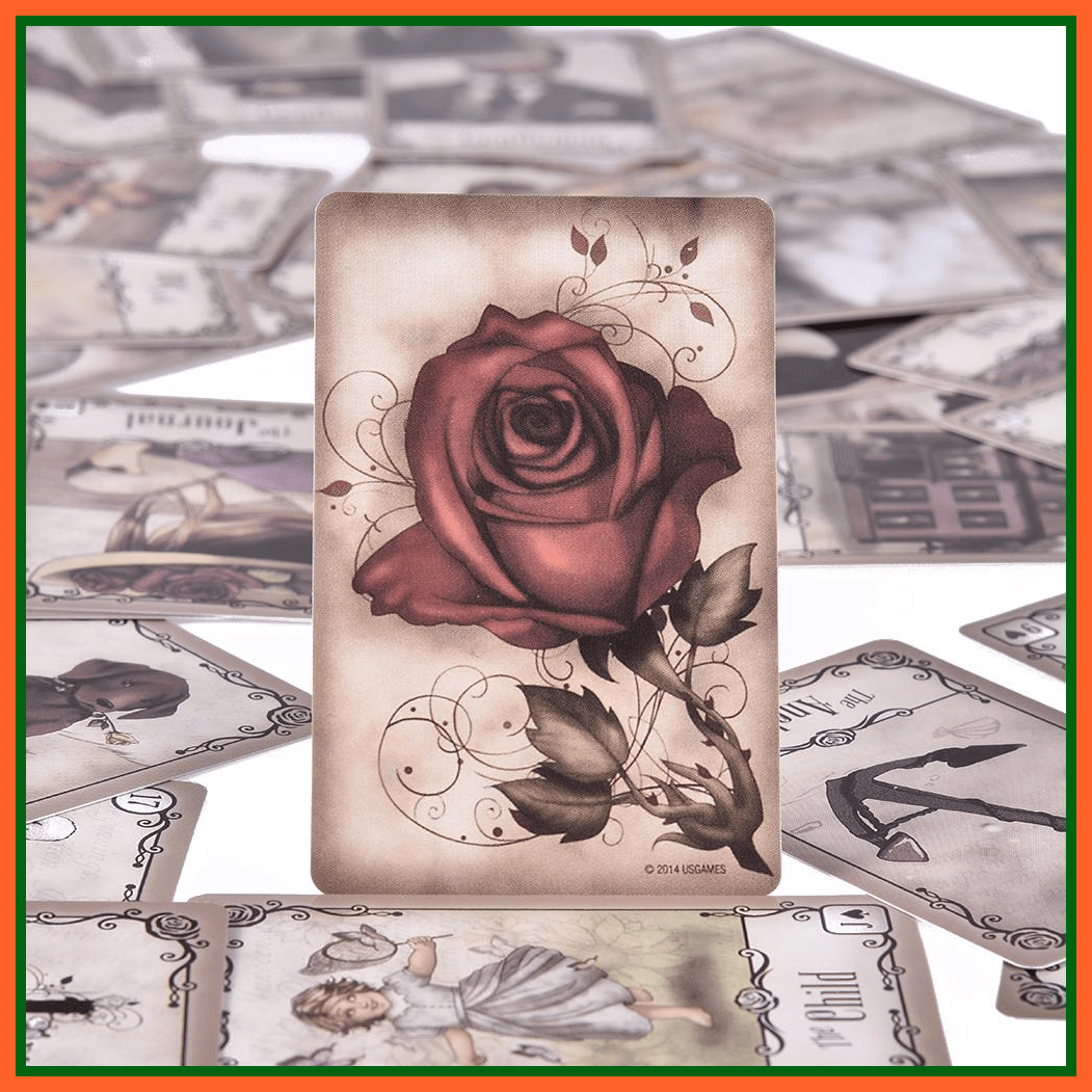 Tarot Cards Under The Roses Lenormand 39 Premium Cards With E-Guide | whatagift.com.au.