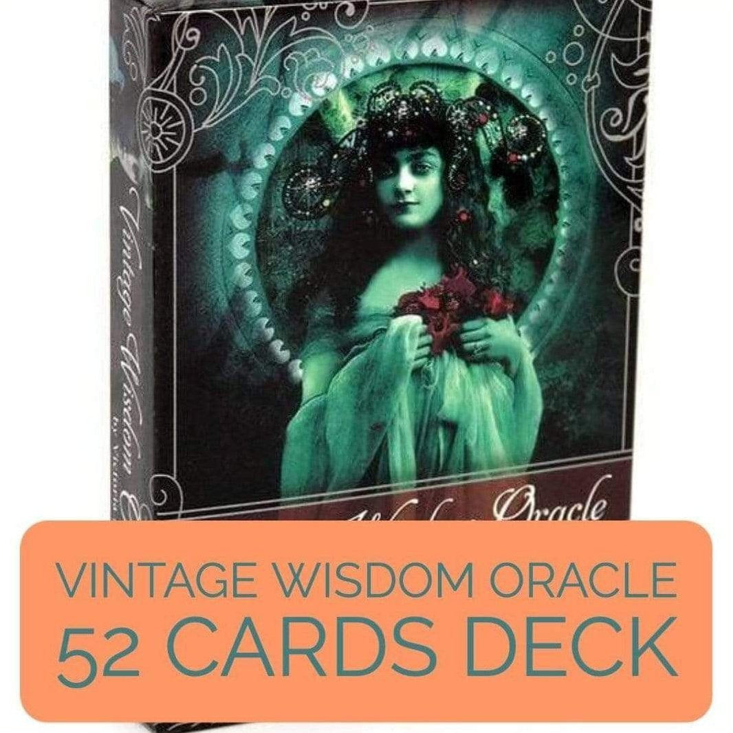 Tarot Cards Vintage Wisdom Oracle Premium 52 Cards With E-Guide | whatagift.com.au.