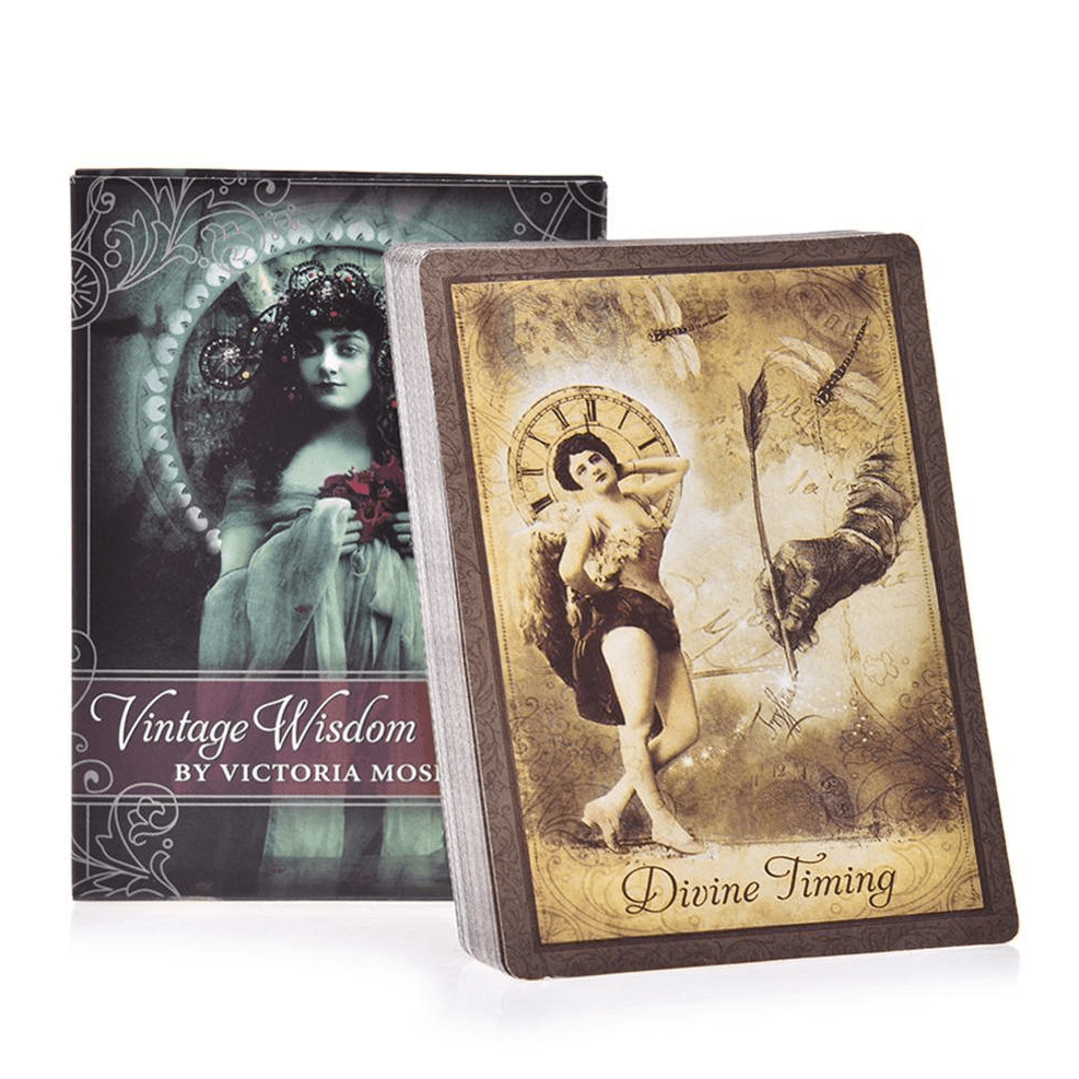 Tarot Cards Vintage Wisdom Oracle Premium 52 Cards With E-Guide | whatagift.com.au.