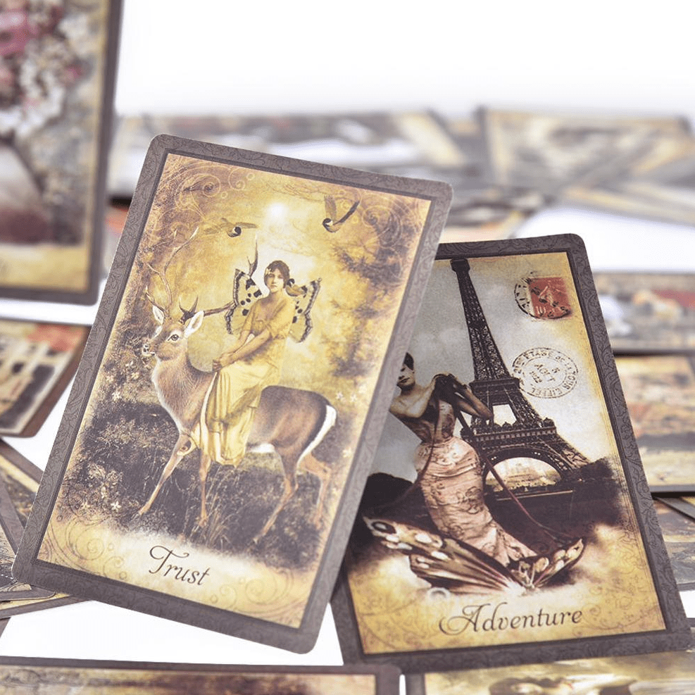 Tarot Cards Vintage Wisdom Oracle Premium 52 Cards With E-Guide | whatagift.com.au.