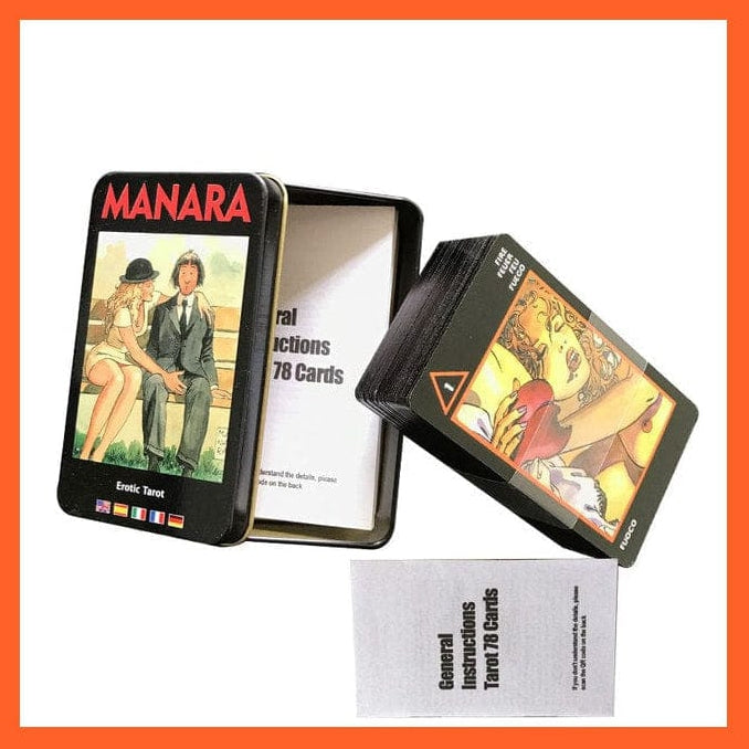 Unbranded Tarot Cards With Box and Printed Guide Tarot Deck Manara Erotic 78 Tarot Cards With E Guide