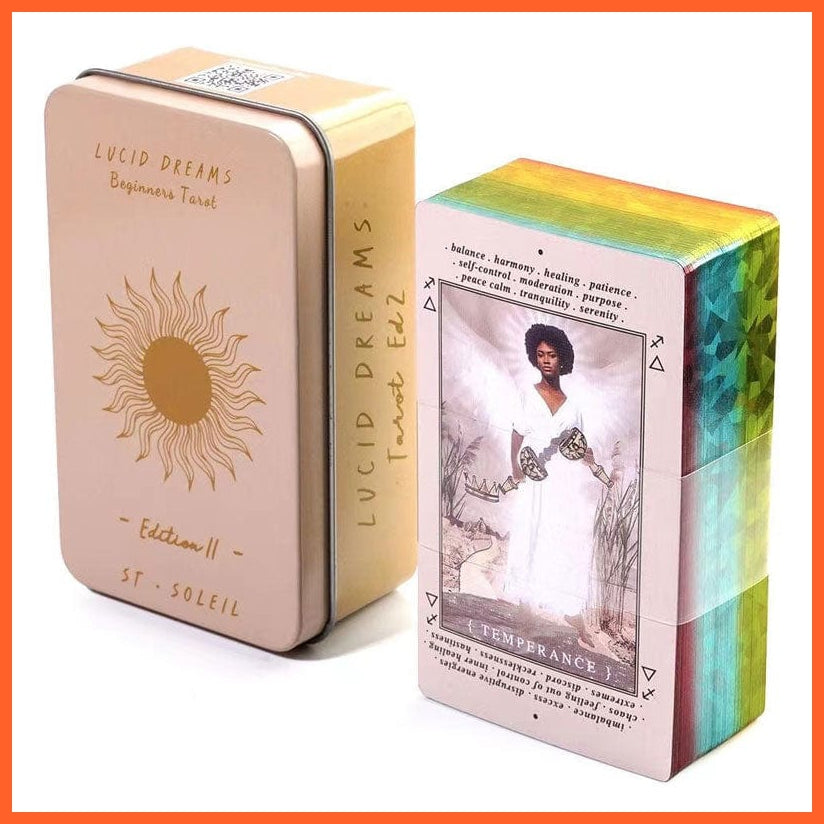 whatagift.com.au Tarot Cards with Tin Box Gilded Edge and Paper Guide