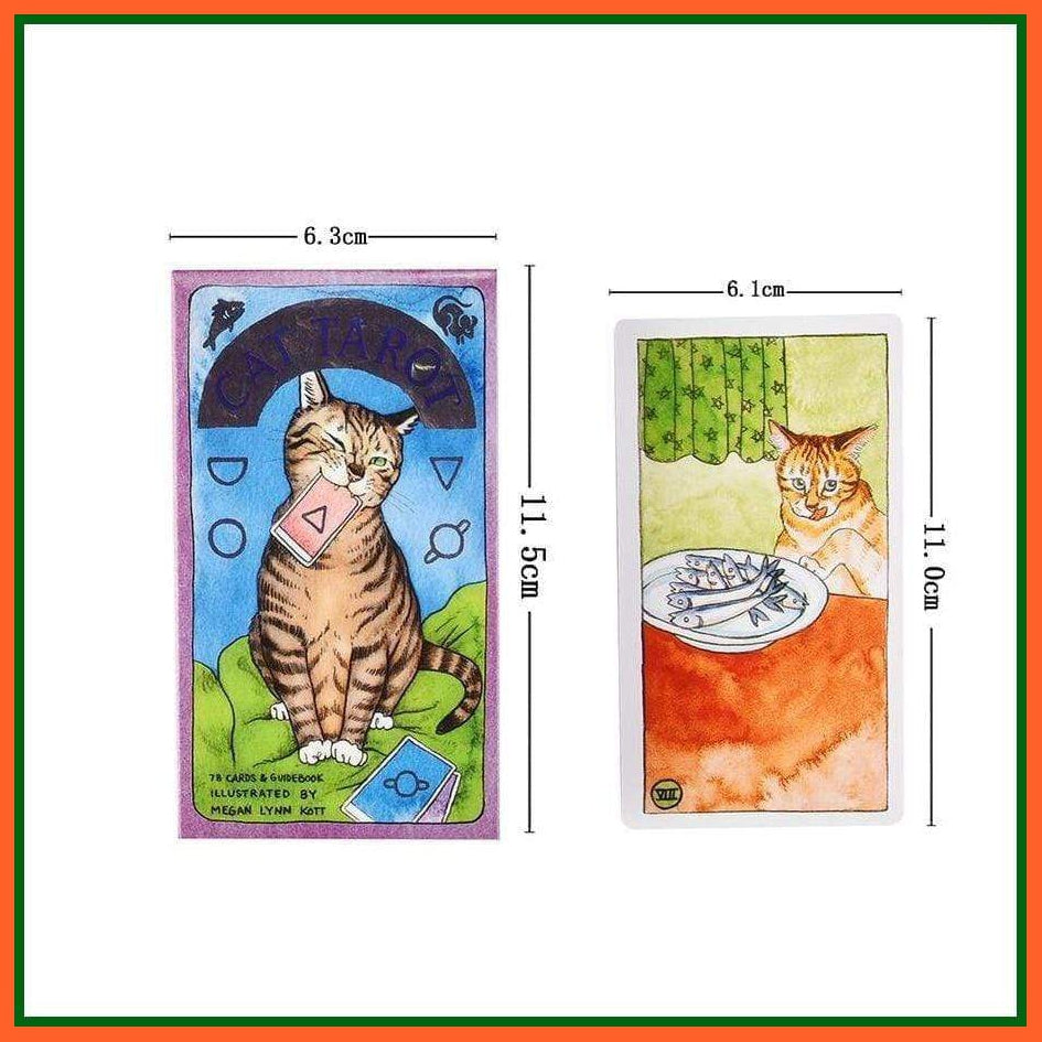 Tarot Deck Cat Tarot 78 Premium Cards With Guidebook | whatagift.com.au.