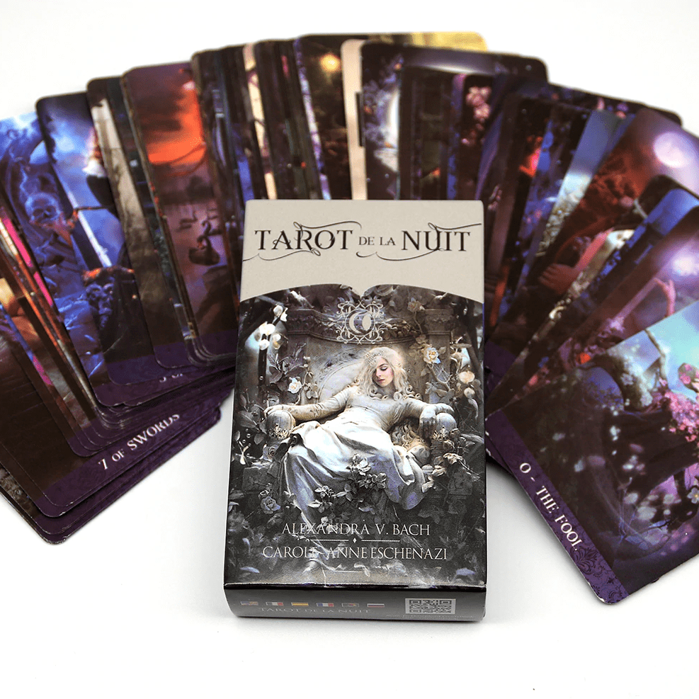 Tarot Deck De La Nuit 78 Premium Cards With E-Guide | whatagift.com.au.
