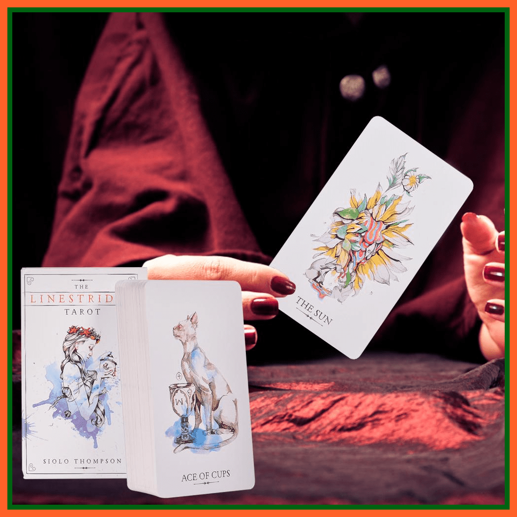 Tarot Deck Linestrider Tarot Set Cards 78 Tarot Cards With Guide | whatagift.com.au.