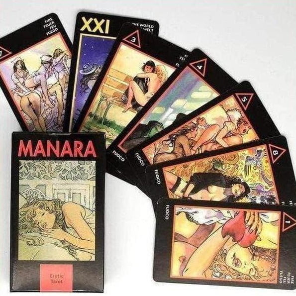 Tarot Deck Manara Erotic 78 Tarot Cards With E Guide | whatagift.com.au.