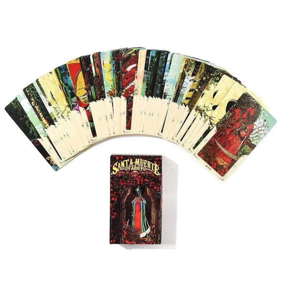 Tarot Deck Santa Muerte Book Of The Dead Tarot Cards Deck With E-Guide | whatagift.com.au.