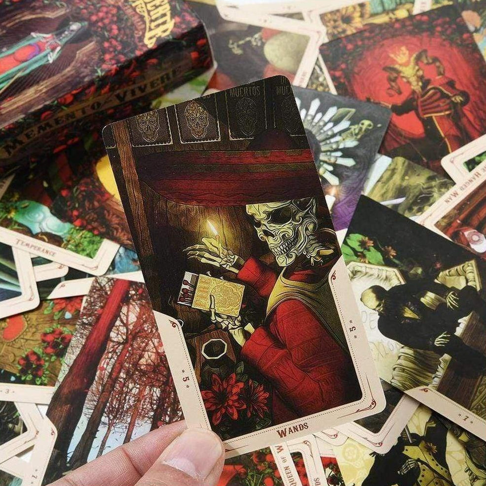 Tarot Deck Santa Muerte Book Of The Dead Tarot Cards Deck With E-Guide | whatagift.com.au.
