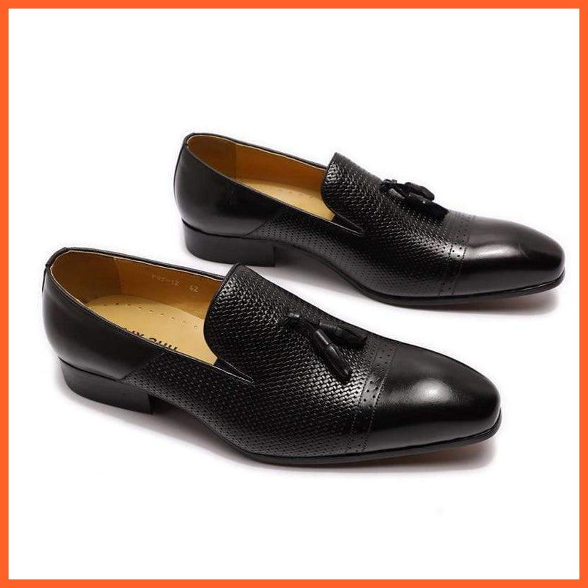 Tassel Loafer Designer Shoes Genuine Leather | whatagift.com.au.
