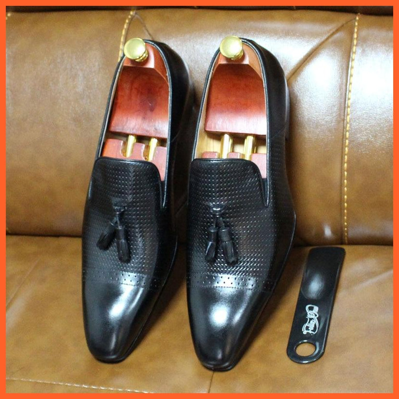 Tassel Loafer Designer Shoes Genuine Leather | whatagift.com.au.