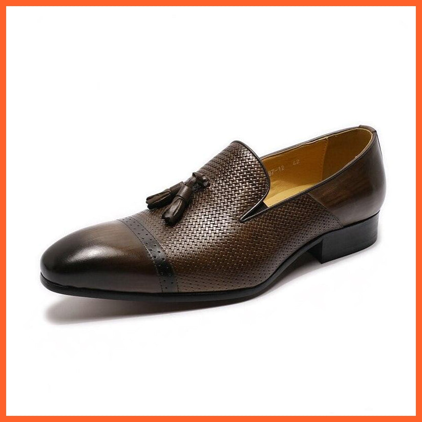 Tassel Loafer Designer Shoes Genuine Leather | whatagift.com.au.
