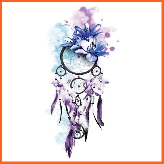 whatagift.com.au Tattoo 07 Women Rose Waterproof Temporary Tattoo Sticker