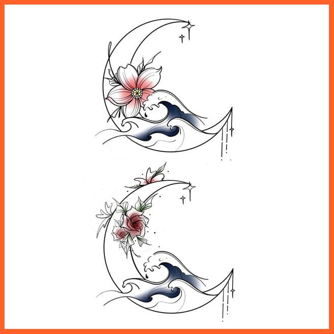 whatagift.com.au Tattoo 10 Women Rose Waterproof Temporary Tattoo Sticker