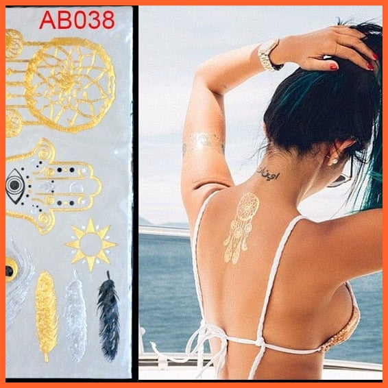 1Pcs Body Art Flash Feather Tattoos | Diy  Waterproof Temporary Tattoo Body Art Stickers | whatagift.com.au.