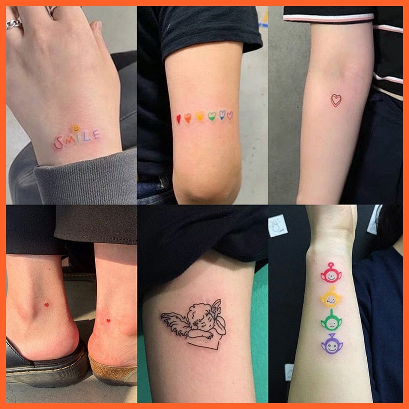 30 Sheets Cute Litter Bear Temporary Tattoos | Kid Adult Face Tattoos Face Body Arm Art Waterproof Tatoo Sticker For Men Women | whatagift.com.au.