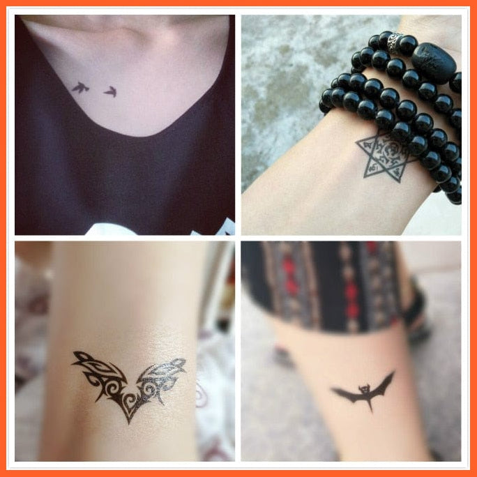 50Pcs Waterproof Women Lasting Body Art Stickers | Personality Temporary Tattoo Stickers For Men Women | whatagift.com.au.