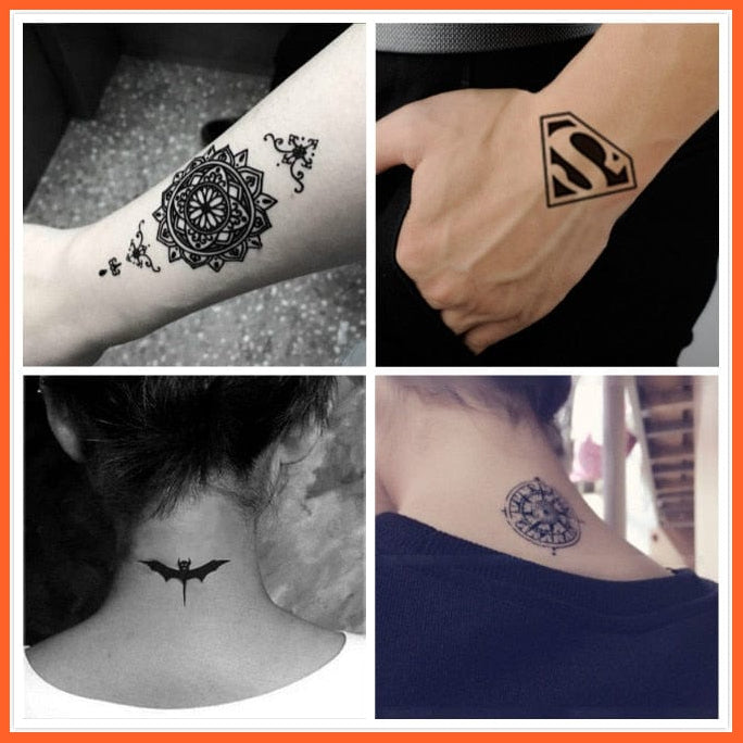 50Pcs Waterproof Women Lasting Body Art Stickers | Personality Temporary Tattoo Stickers For Men Women | whatagift.com.au.