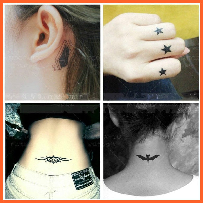 50Pcs Waterproof Women Lasting Body Art Stickers | Personality Temporary Tattoo Stickers For Men Women | whatagift.com.au.