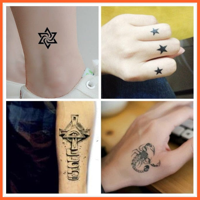 50Pcs Waterproof Women Lasting Body Art Stickers | Personality Temporary Tattoo Stickers For Men Women | whatagift.com.au.