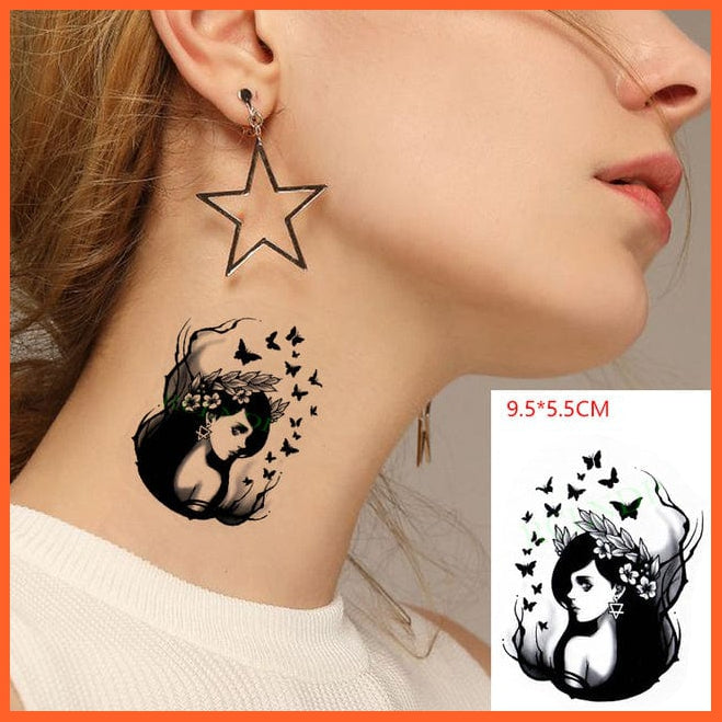 whatagift.com.au Tattoo Apple Green Temporary Waterproof Tattoo Sticker For Fingers