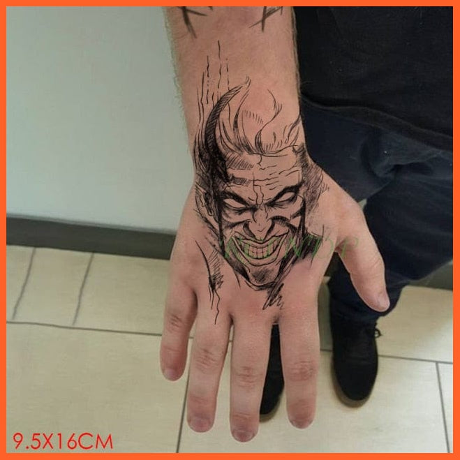 Waterproof Temporary Tattoo Stickers | Eagle Crow Gothic Eye Flash Tattoo Hand Back Arm  Body Art For Women Men | whatagift.com.au.
