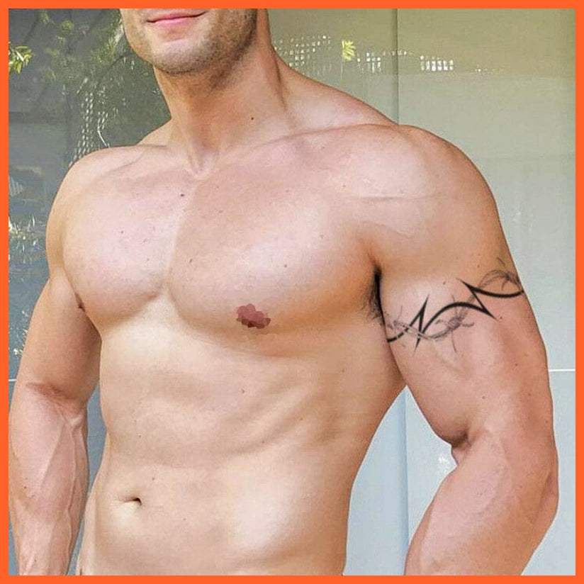 Barbed Wire Temporary Tattoo Set | Men Women Kids Tribal Waterproof Tattoo Stickers | whatagift.com.au.