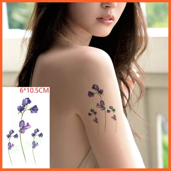 whatagift.com.au Tattoo blue Waterproof Cute squirrel fox dog rabbit owl Cat animal tattoo stickers