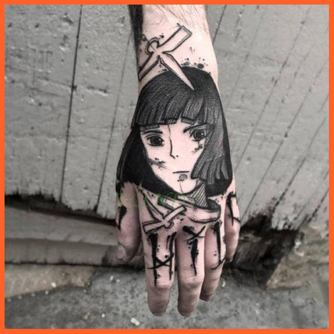 Waterproof Temporary Tattoo Stickers | Eagle Crow Gothic Eye Flash Tattoo Hand Back Arm  Body Art For Women Men | whatagift.com.au.