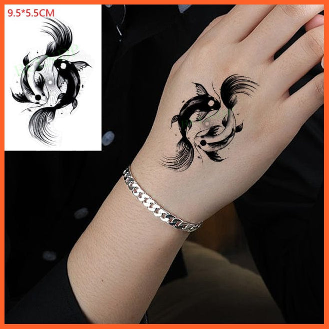 whatagift.com.au Tattoo Brown Red Temporary Waterproof Tattoo Sticker For Fingers