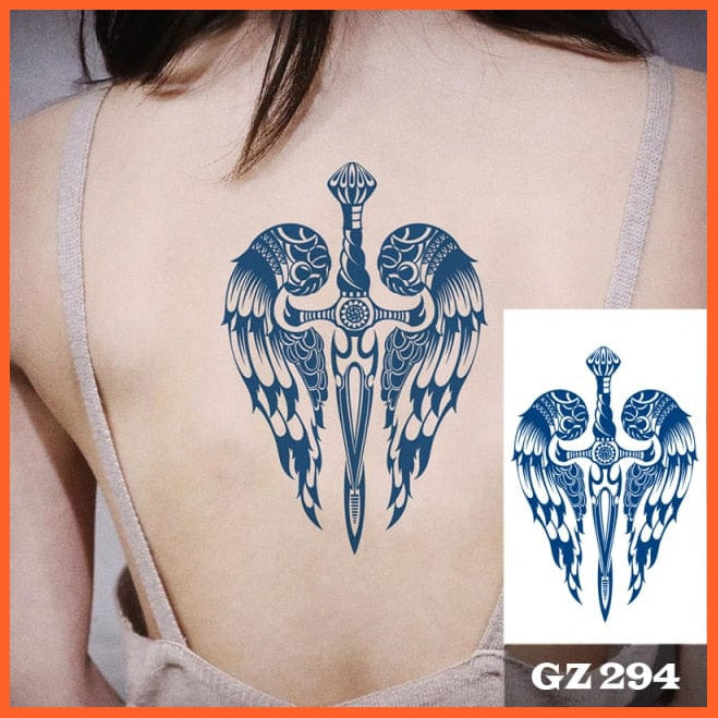 Semi-Permanent Temporary Tattoo Stickers For Men Women | Boys Girls Long-Lasting 1-2 Weeks Waterproof Realistic Body Arrow Tattoo Stickers | whatagift.com.au.