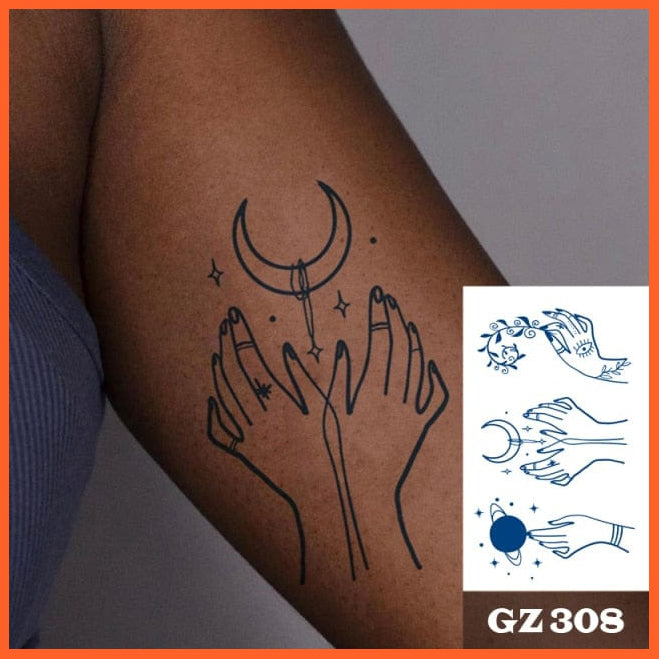 Semi-Permanent Temporary Tattoo Stickers For Men Women | Boys Girls Long-Lasting 1-2 Weeks Waterproof Realistic Body Arrow Tattoo Stickers | whatagift.com.au.