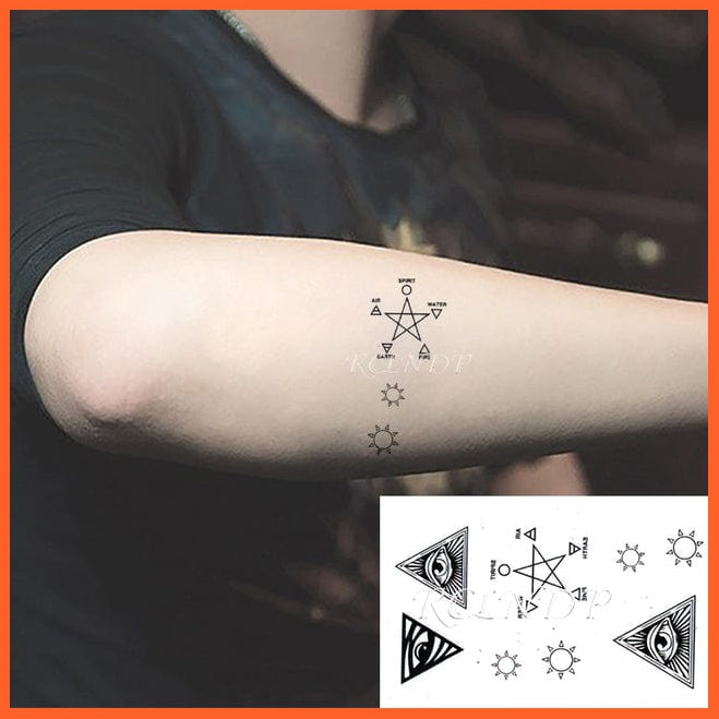 whatagift.com.au Tattoo Chocolate 2 Waterproof Temporary Knives Tattoo Sticker