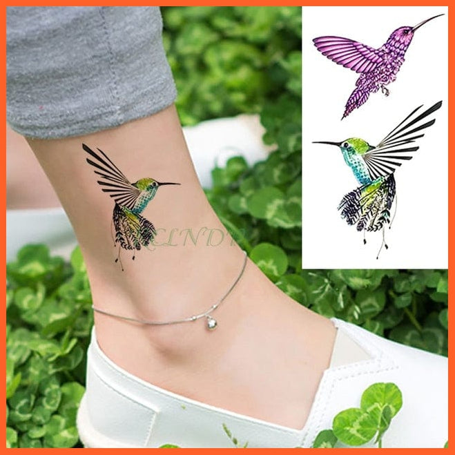 whatagift.com.au Tattoo Chocolate Waterproof Cute squirrel fox dog rabbit owl Cat animal tattoo stickers