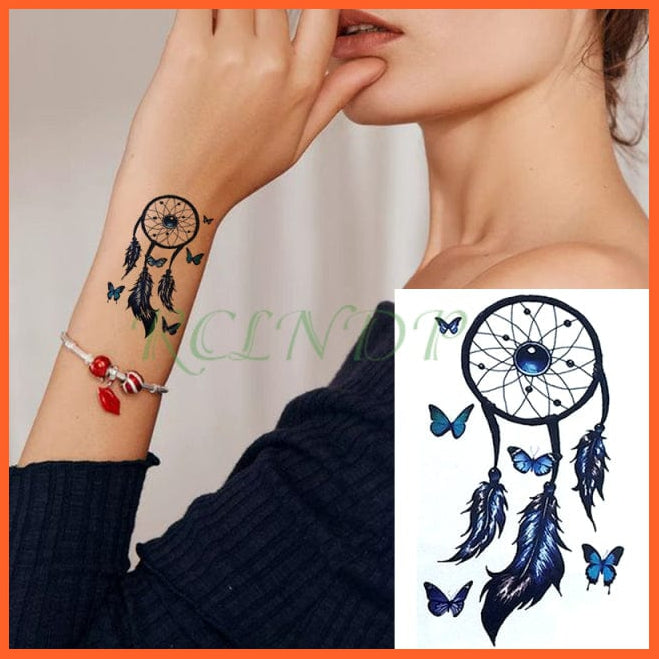 whatagift.com.au Tattoo Chocolate Waterproof Temporary Tattoo Sticker black machine gun tatto flash tatoo fake tattoos for men women