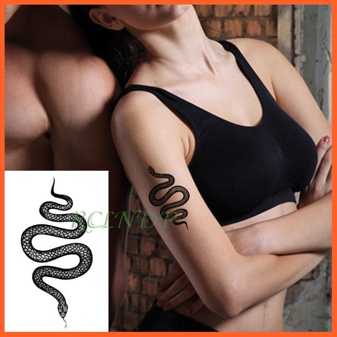 whatagift.com.au Tattoo Dark Blue Waterproof Temporary Knives Tattoo Sticker