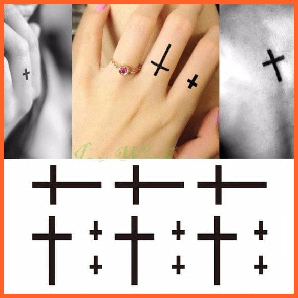 whatagift.com.au Tattoo Dark Coffee 2 Waterproof Temporary Knives Tattoo Sticker