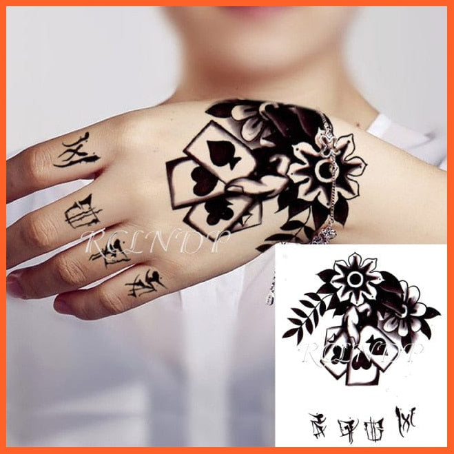 Waterproof Temporary Tattoo Stickers | Eagle Crow Gothic Eye Flash Tattoo Hand Back Arm  Body Art For Women Men | whatagift.com.au.