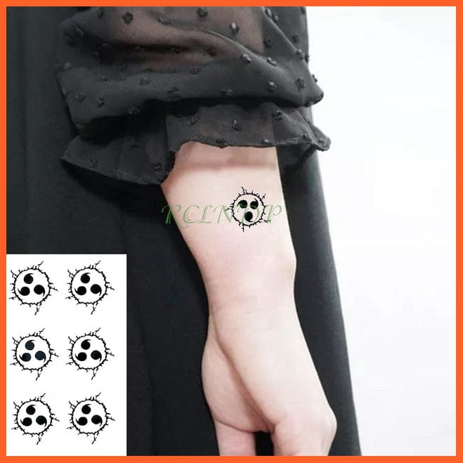 whatagift.com.au Tattoo Dark Gray Waterproof Temporary Knives Tattoo Sticker