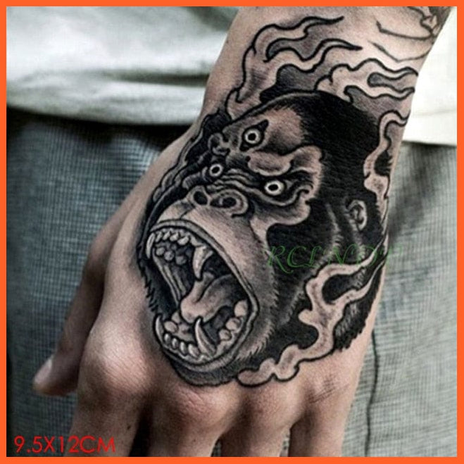Waterproof Temporary Tattoo Stickers | Eagle Crow Gothic Eye Flash Tattoo Hand Back Arm  Body Art For Women Men | whatagift.com.au.