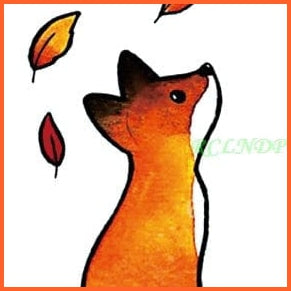 whatagift.com.au Tattoo Dark Khaki Waterproof Cute squirrel fox dog rabbit owl Cat animal tattoo stickers