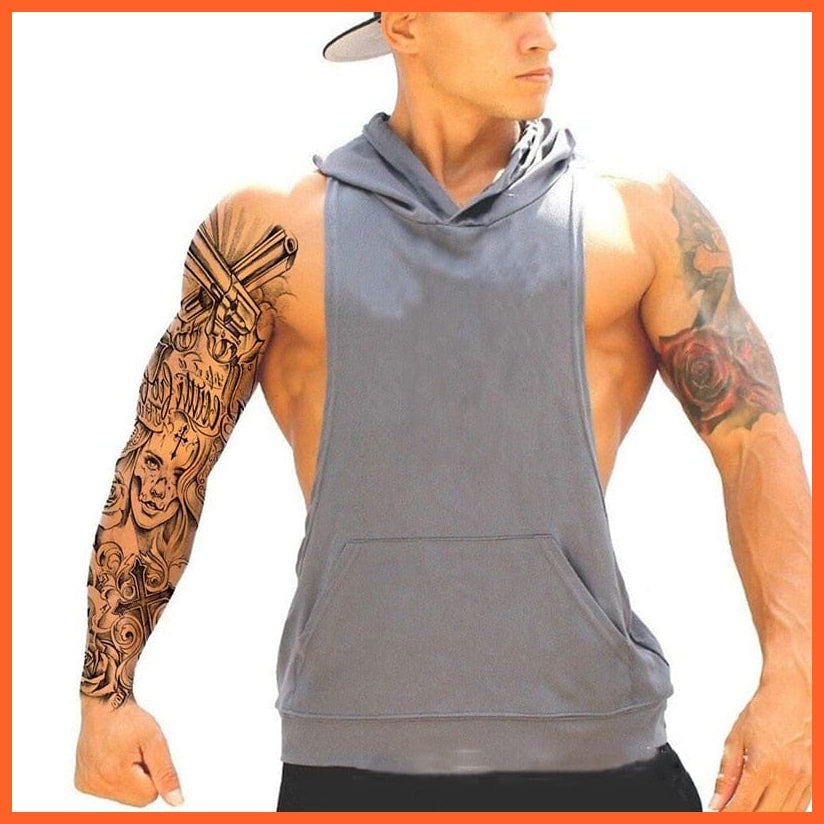 Full Arm Double Gun Female Waterproof Temporary Tattoo Stickers For Men Women | whatagift.com.au.