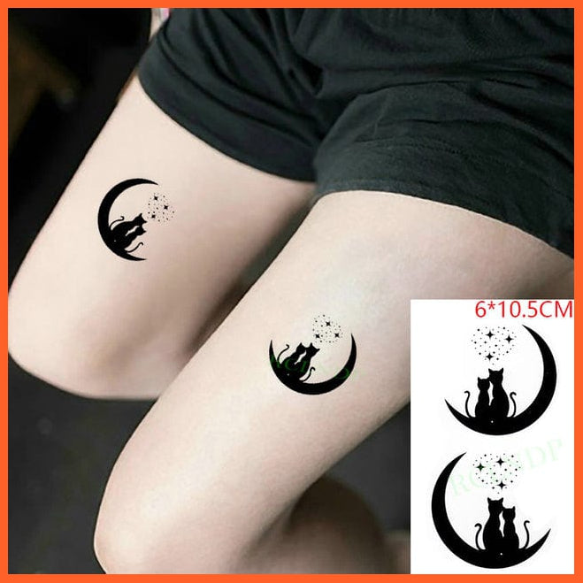 whatagift.com.au Tattoo Grape Purple Temporary Waterproof Tattoo Sticker | Fly Birds Mermaid Tattoo