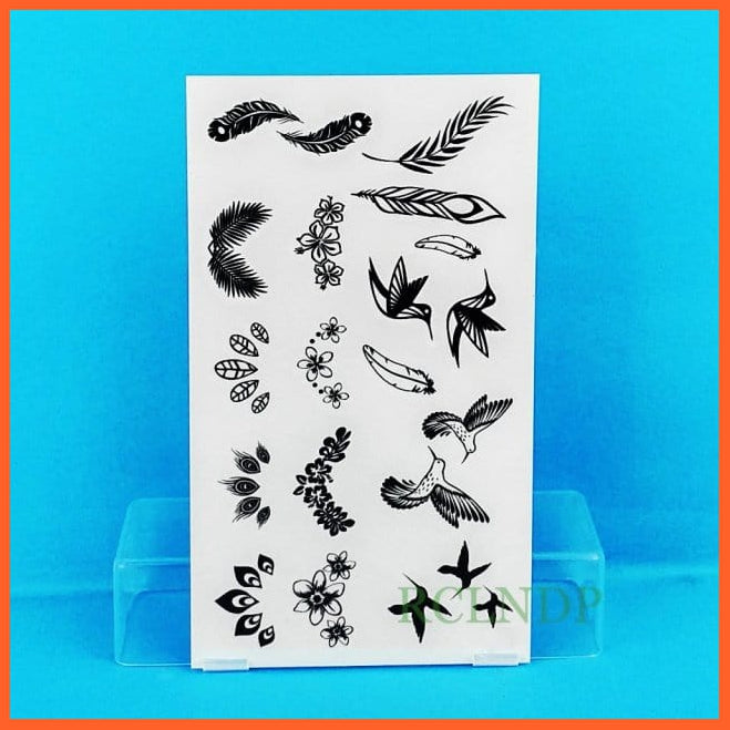 whatagift.com.au Tattoo green Temporary Waterproof Tattoo Sticker | Fly Birds Mermaid Tattoo