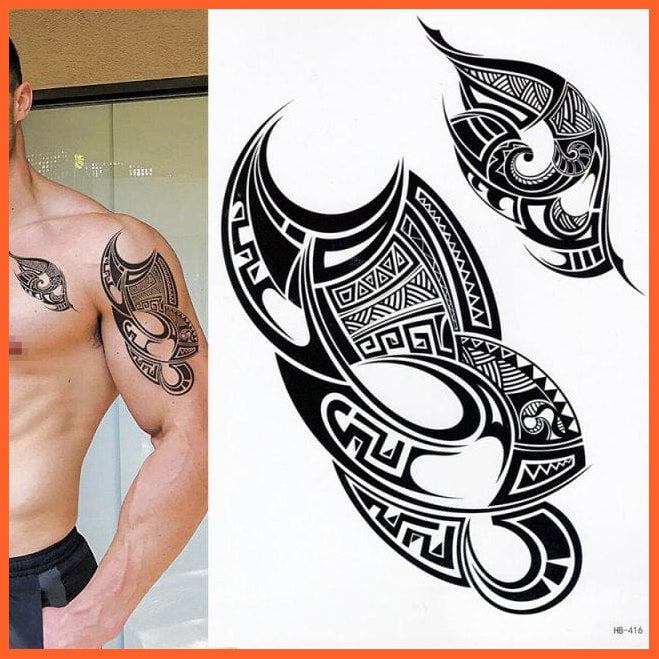 Eagle Temporary Tattoo | Waterproof Black Eagle Body Art Stickers | whatagift.com.au.